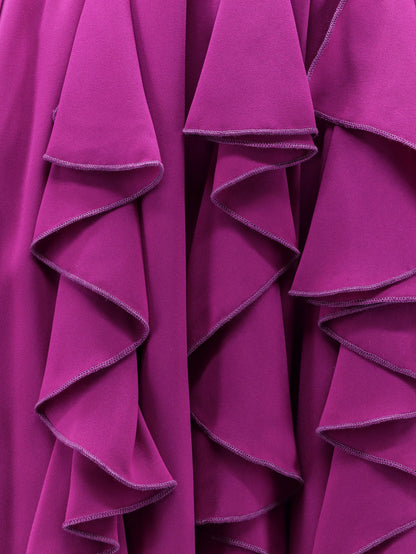Satin ruffled skirt thumbnail