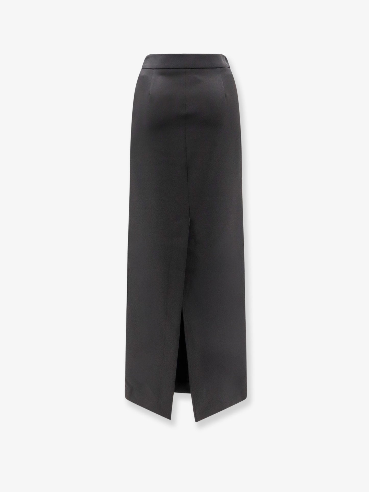 Satin pencil skirt
