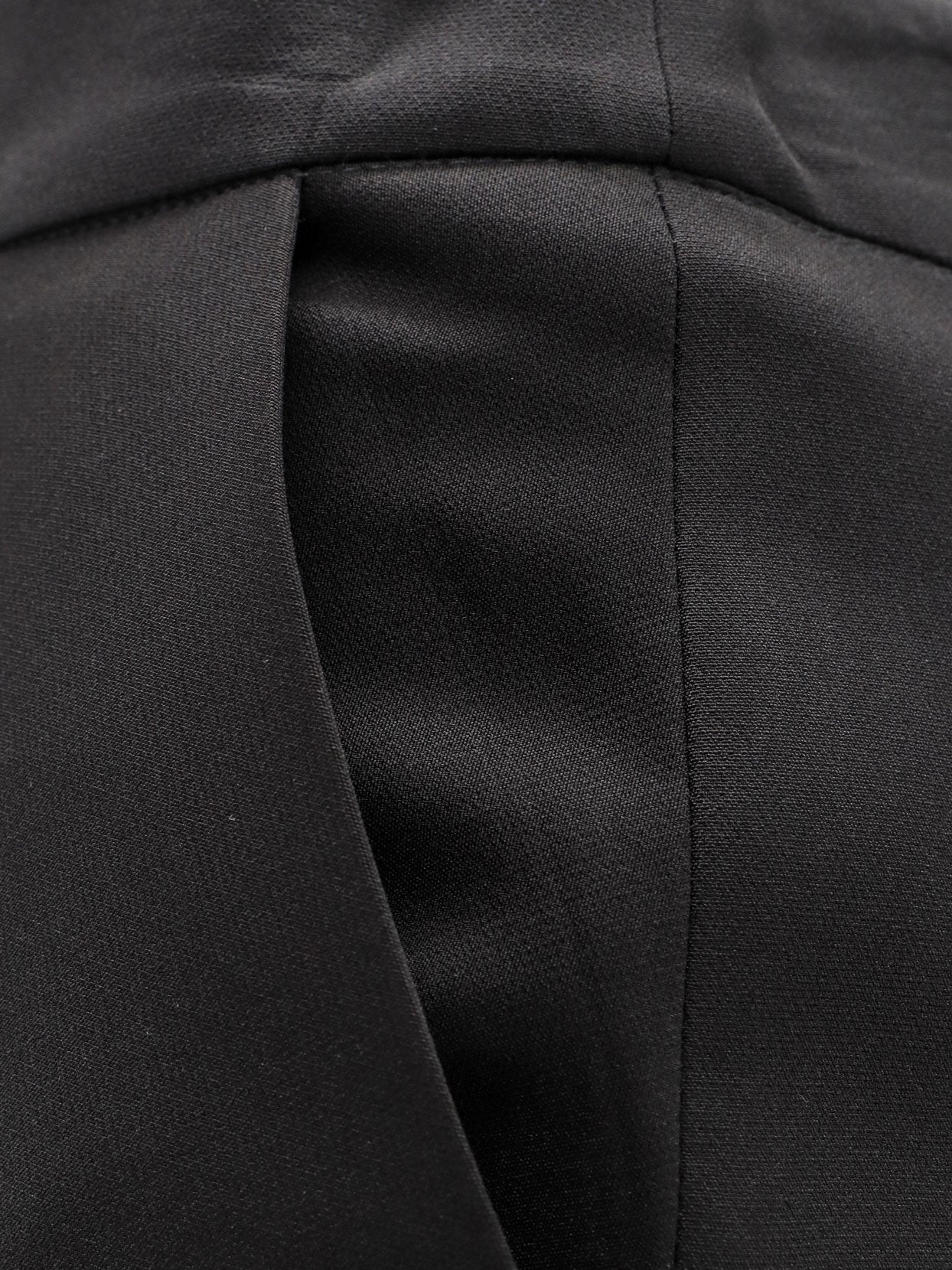 Satin pencil skirt