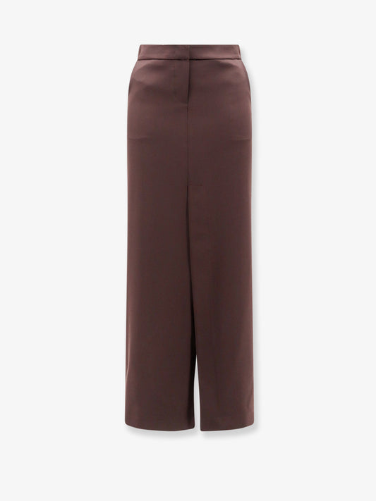 Satin pencil skirt