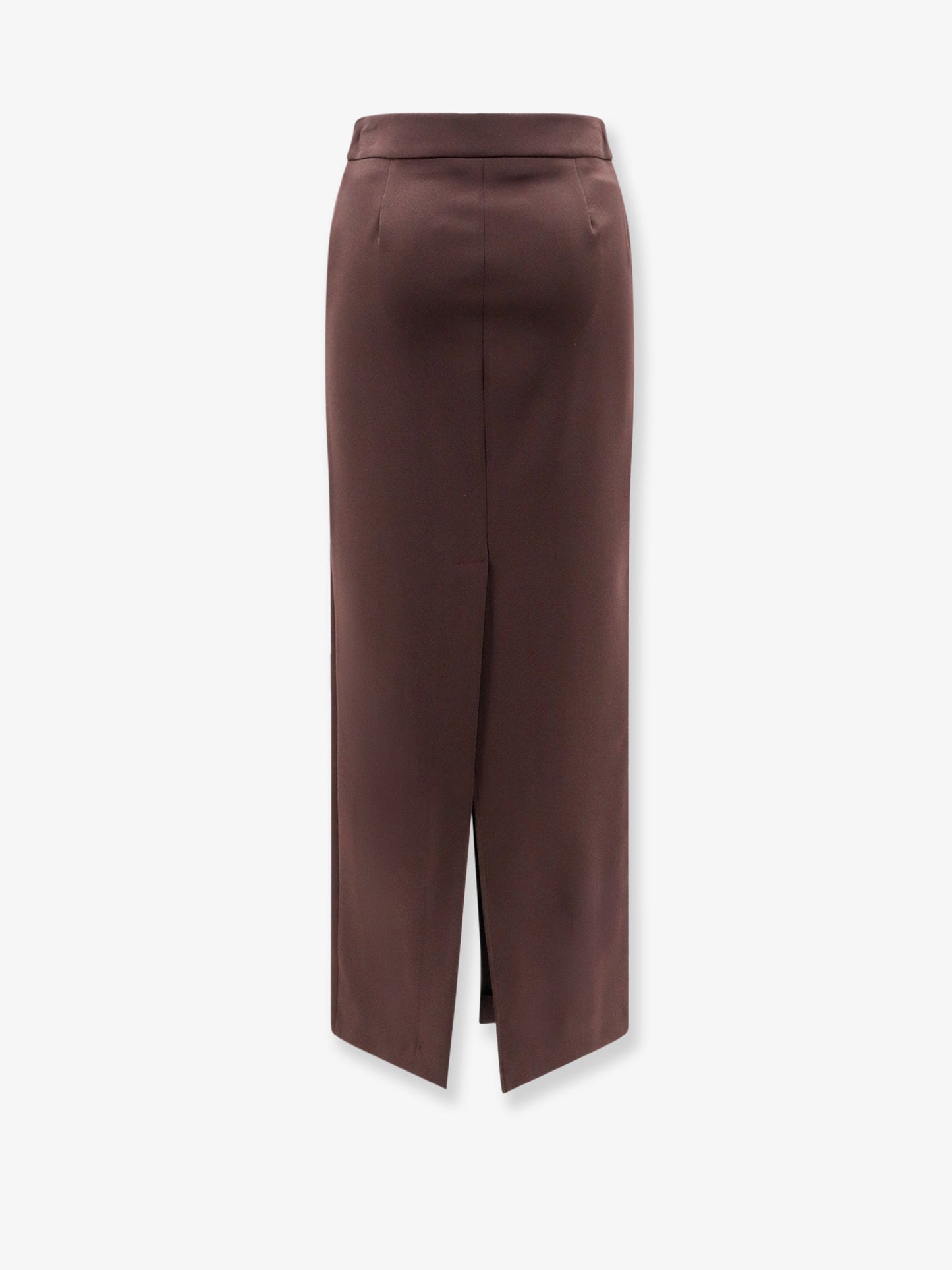 Satin pencil skirt