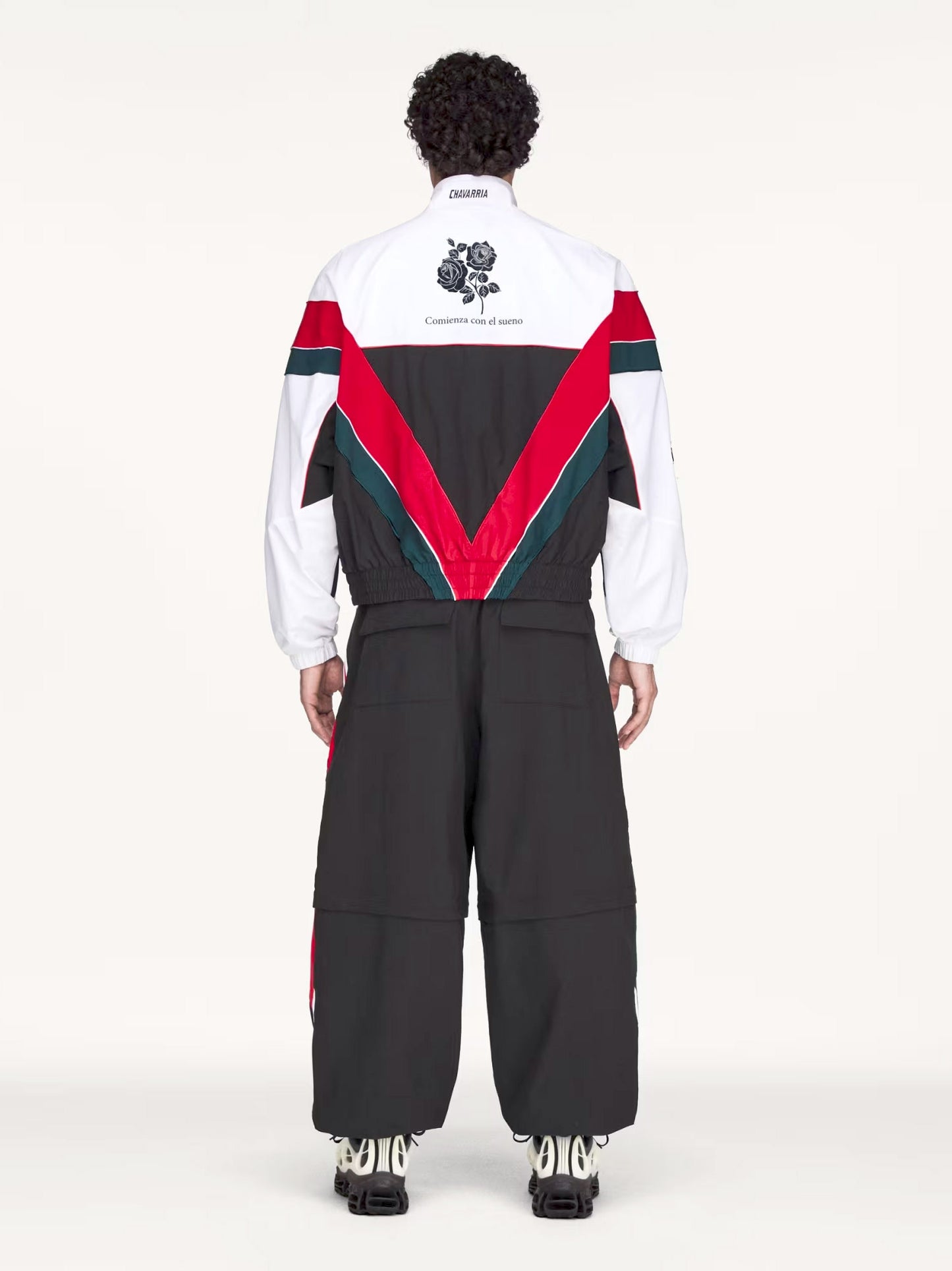 Woven recycled polyester jacket