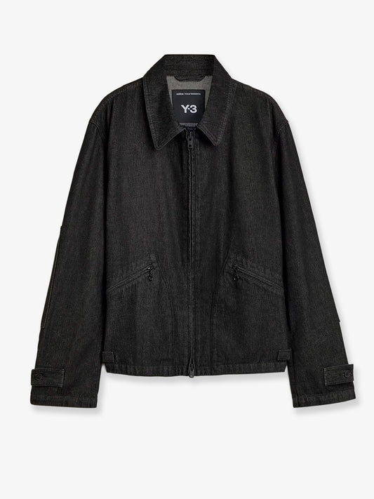 Black denim jacket