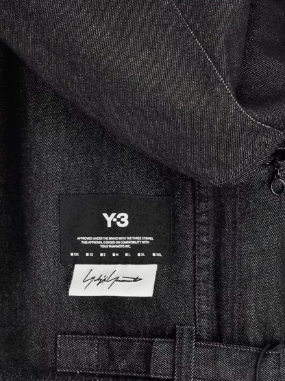 Giubbino in black denim thumbnail