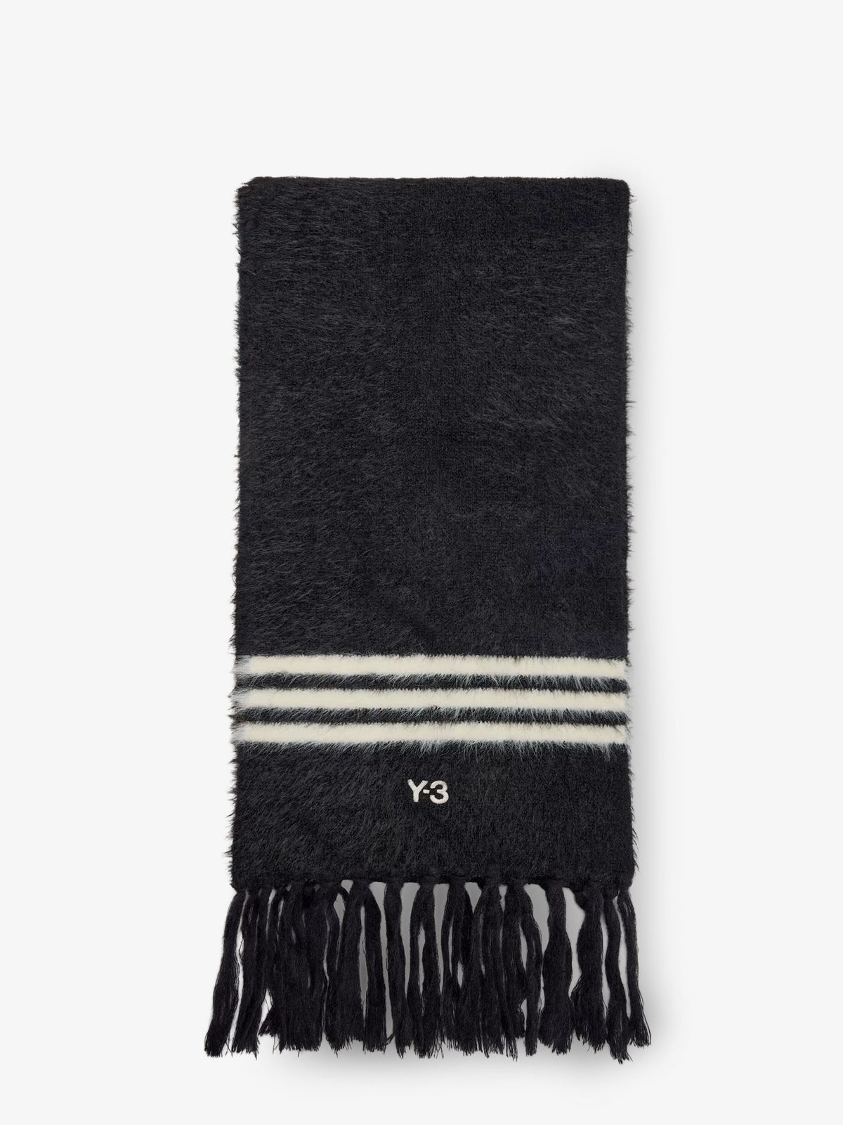 Recycled fabric scarf with logo