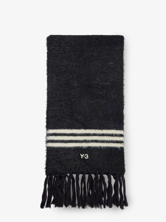 Recycled fabric scarf with logo