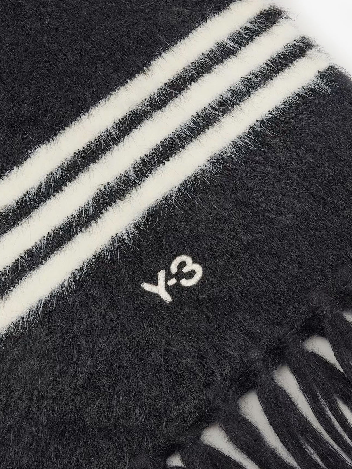 Recycled fabric scarf with logo