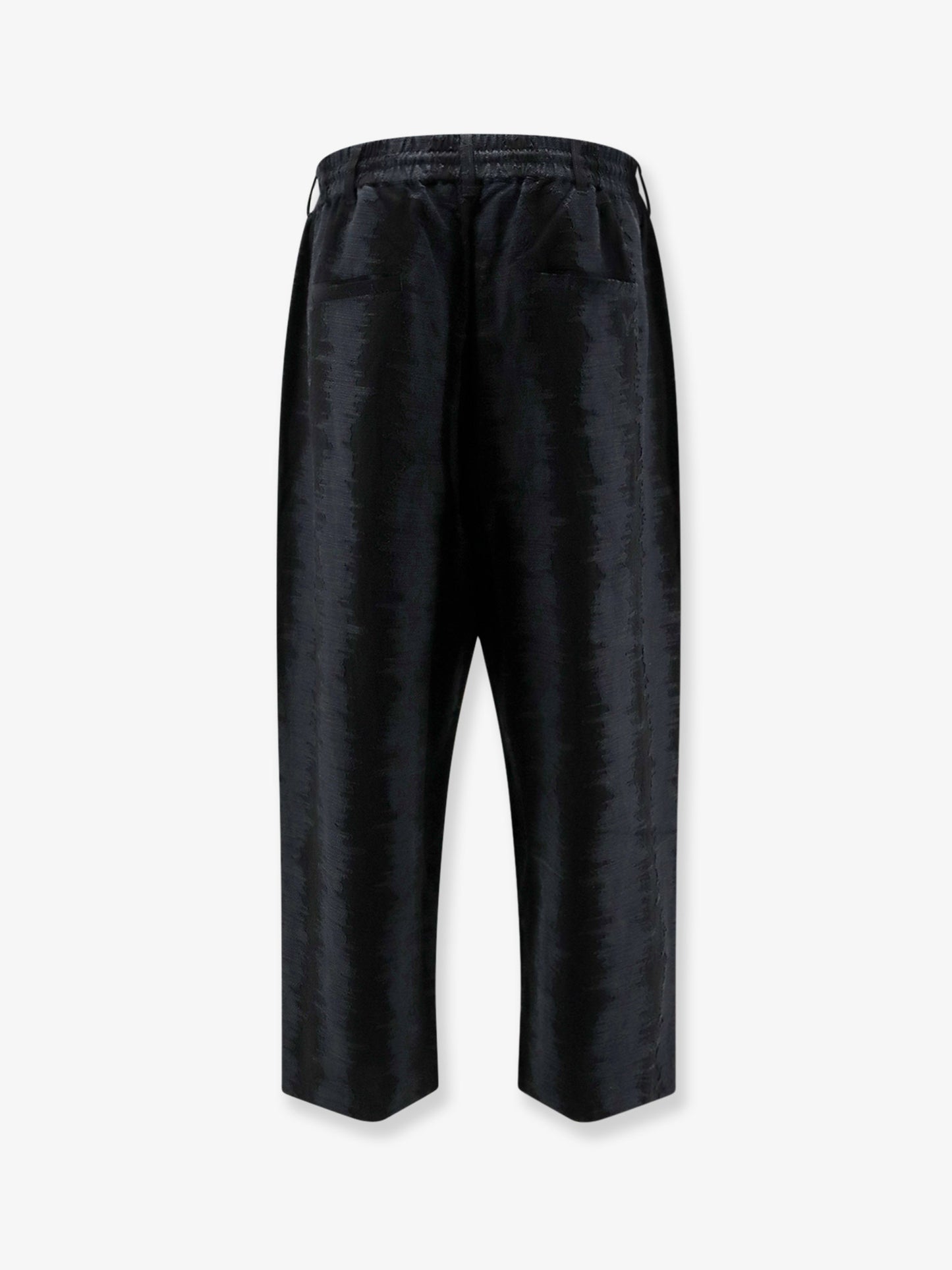 Oversize viscose, cotton and linen trousers