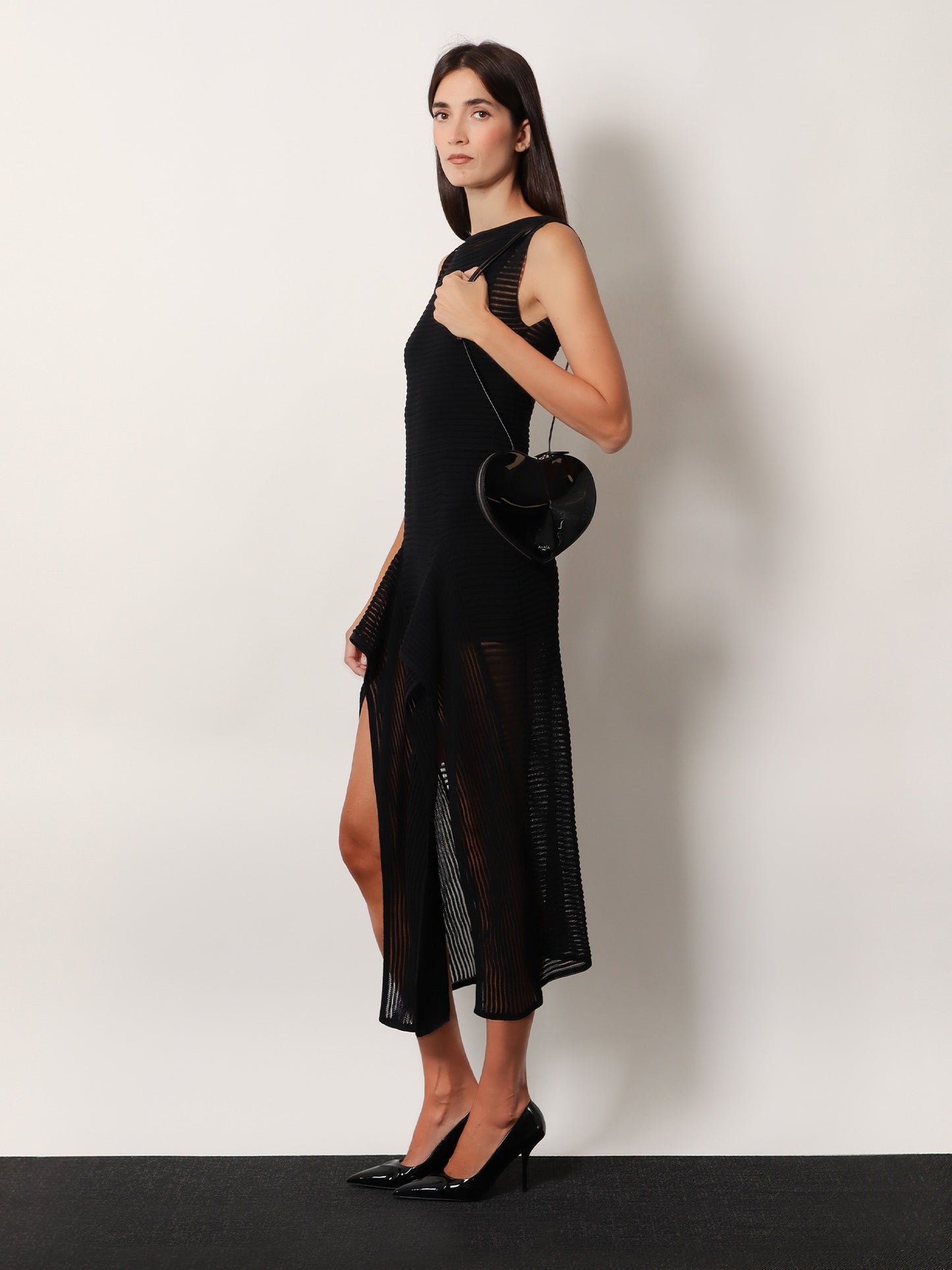 Le Coeur patent leather crossbody bag