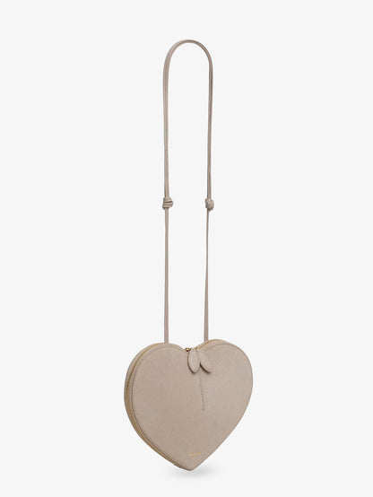 Le Coeur suede and leather crossbody bag thumbnail