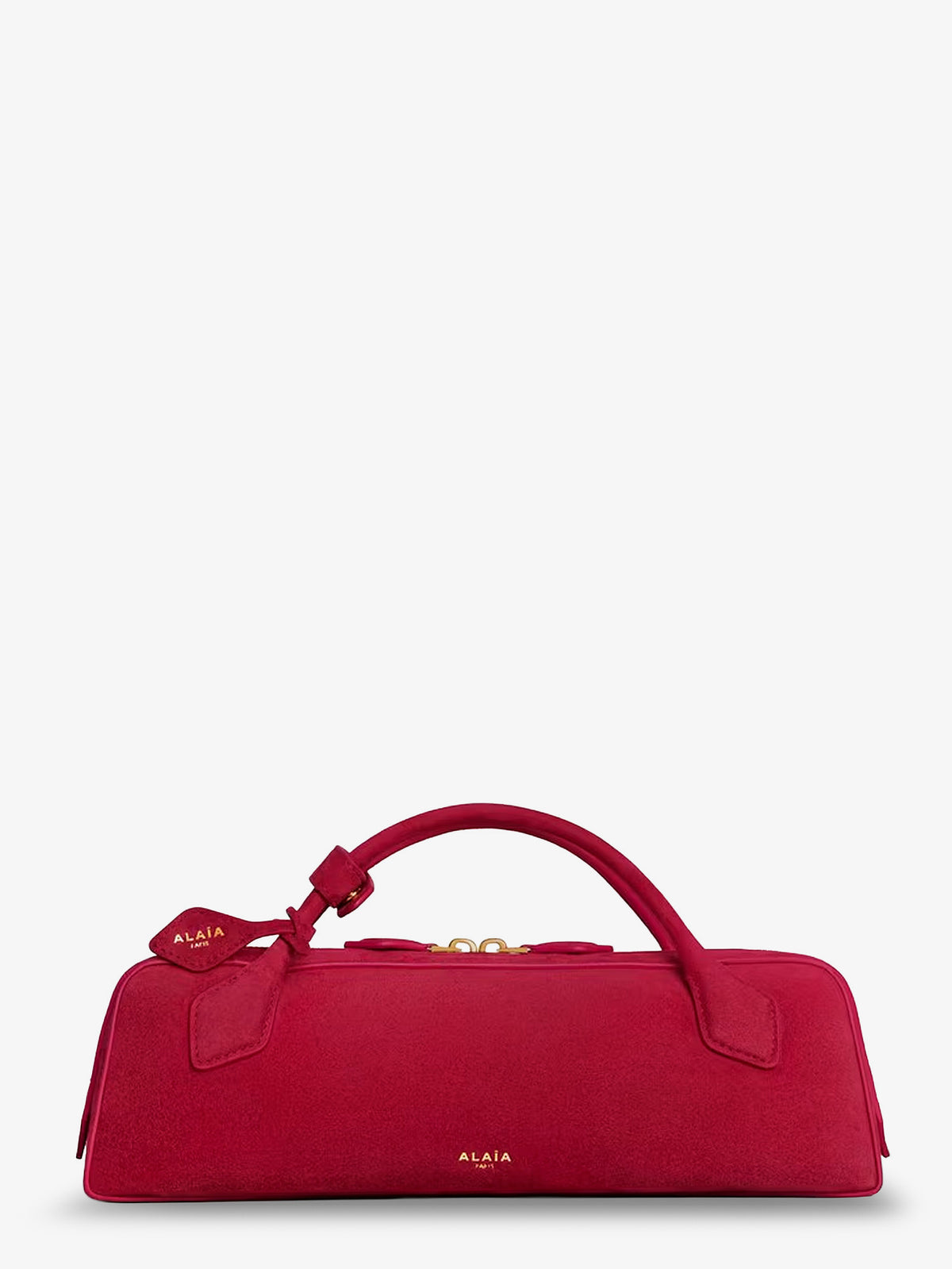 Teckel Clutch suede handbag
