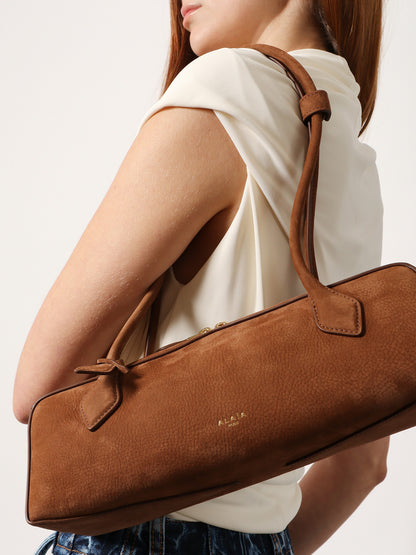 Teckel Medium suede shoulder bag thumbnail