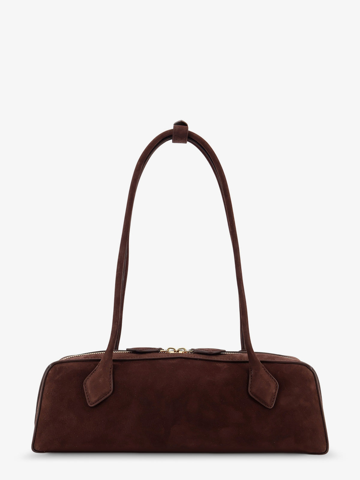 Teckel Medium suede shoulder bag