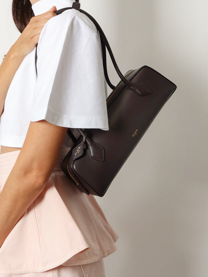 Le Teckel Medium leather shoulder bag thumbnail