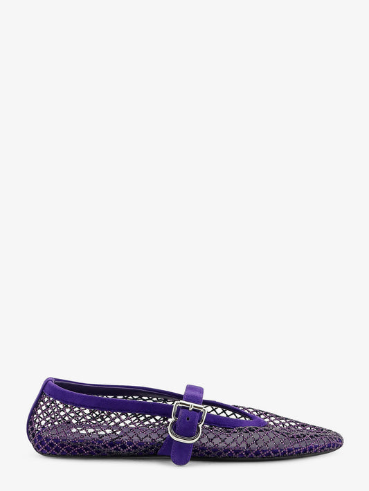 Ballerine Flat mesh ballerinas with rhinestone detail