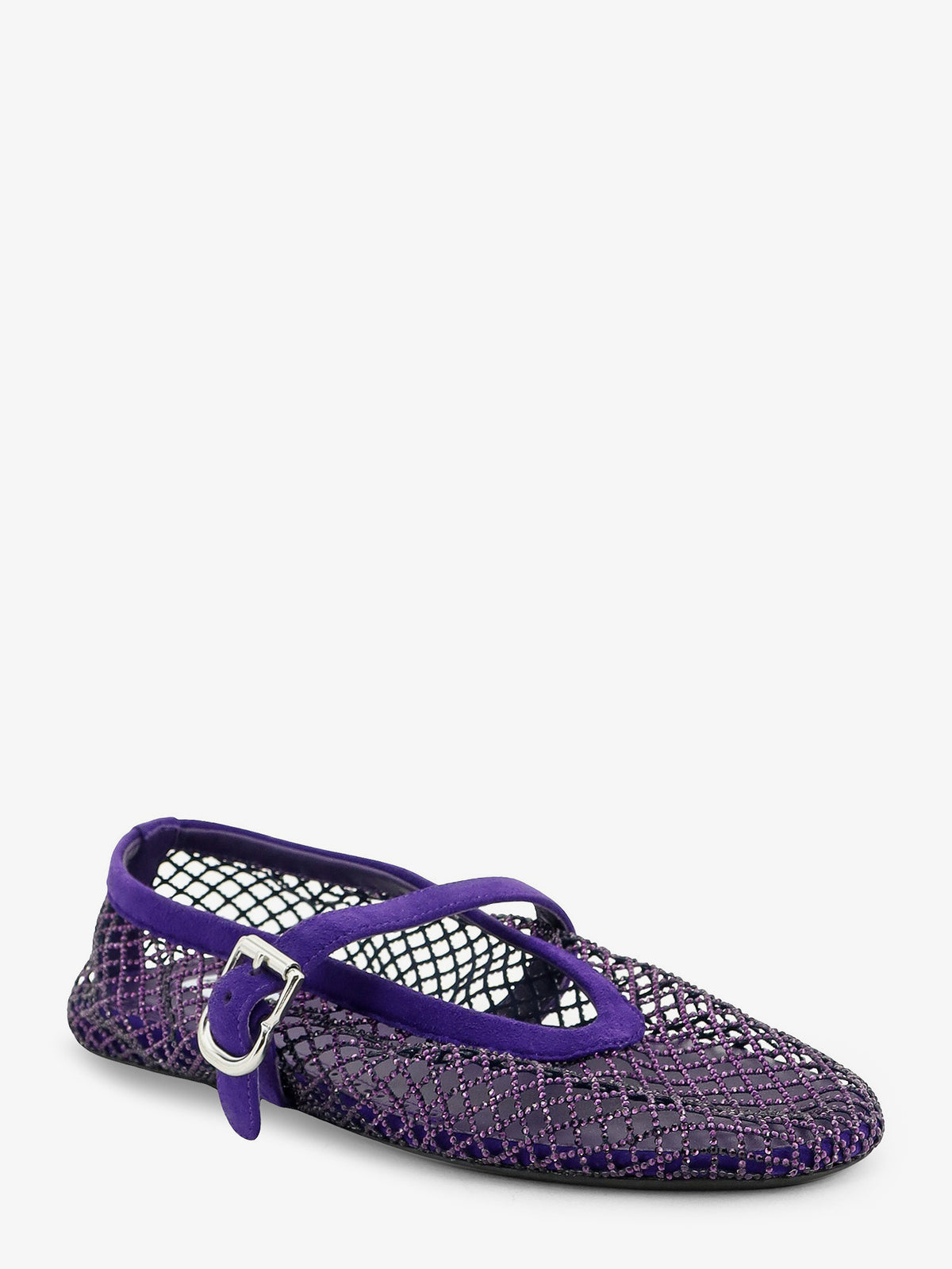 Ballerine Flat mesh ballerinas with rhinestone detail