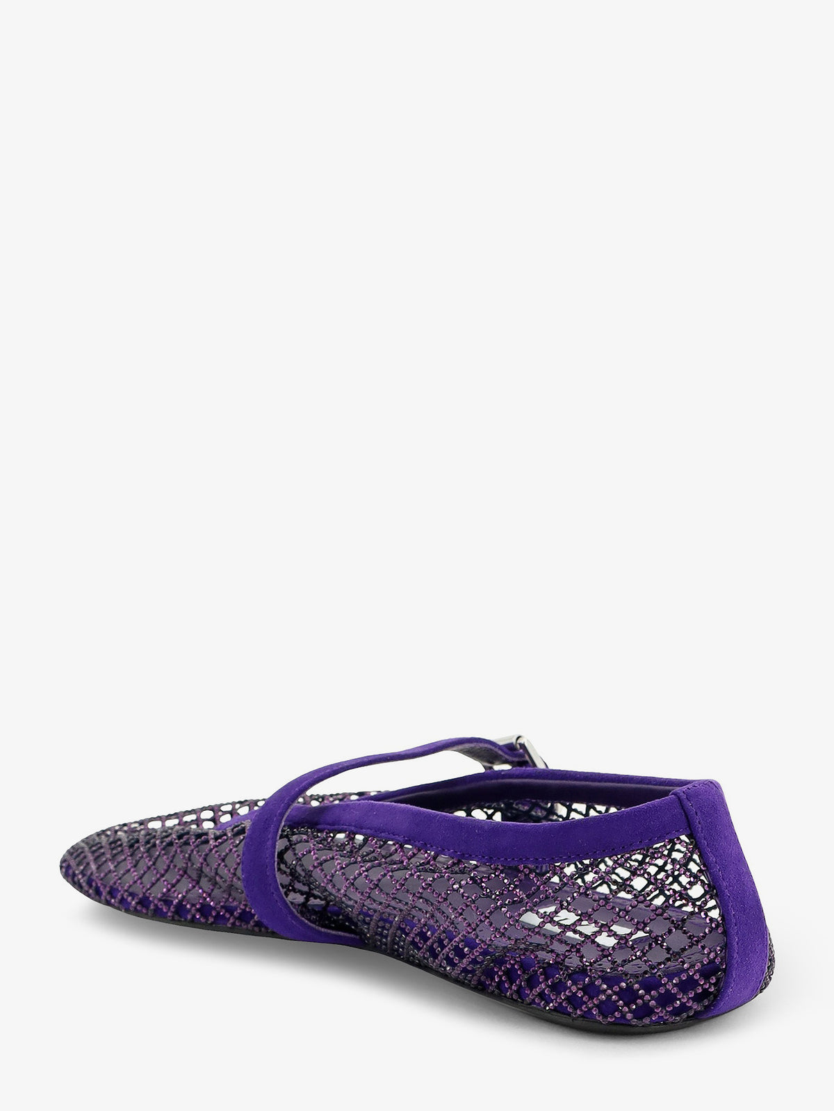 Ballerine Flat mesh ballerinas with rhinestone detail