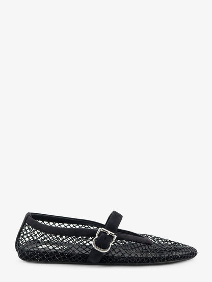 Flat mesh ballet flats with rhinestone detail thumbnail