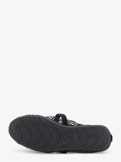 Flat mesh ballet flats with rhinestone detail thumbnail
