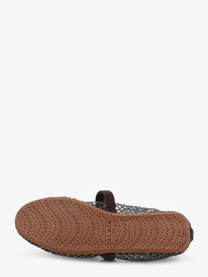 Flat mesh ballet flats with rhinestone detail thumbnail