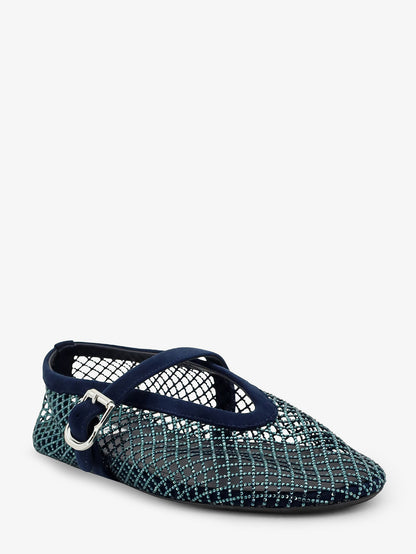Le Ballerine Flats mesh balerinas with rhinestone detail thumbnail