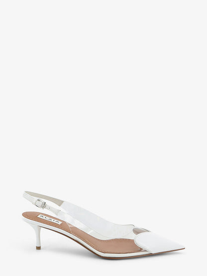 Le Coeur Slingback PVC and leather pumps thumbnail