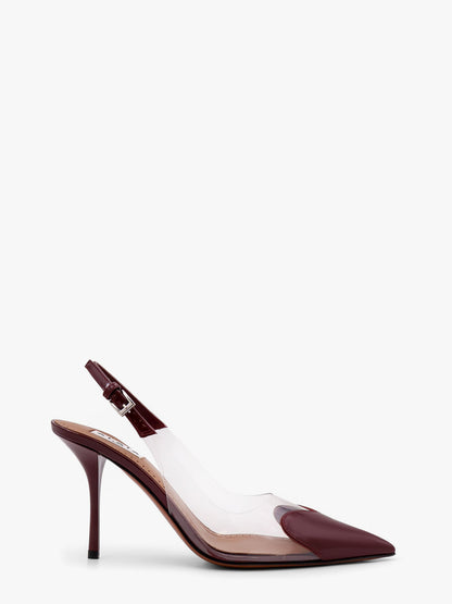 Slingbacks 90 leather and PVC pumps thumbnail