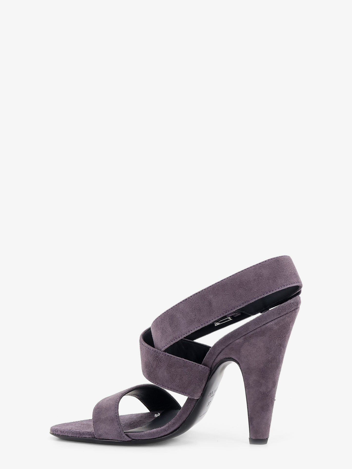 Sandali con tacco in suede