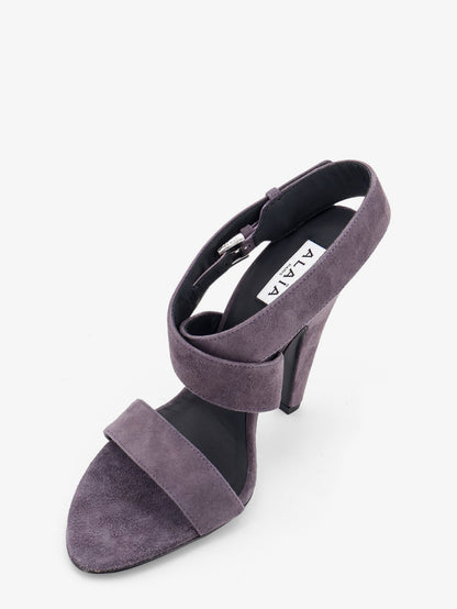 Sandali con tacco in suede thumbnail