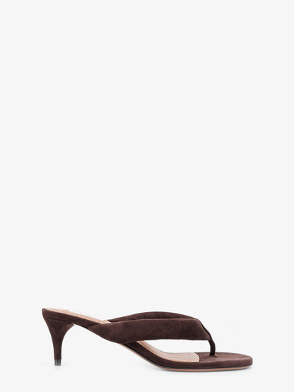 Suede heeled sandals thumbnail