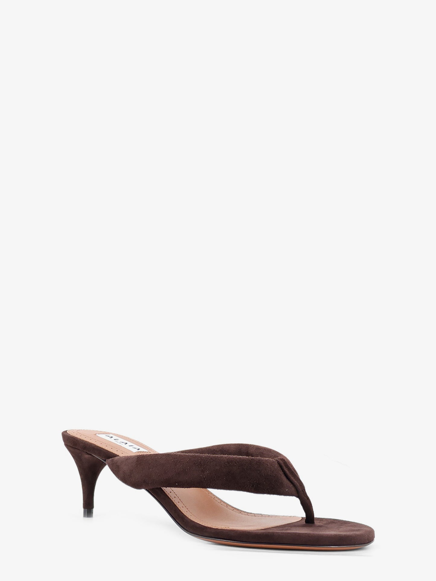 Suede heeled sandals
