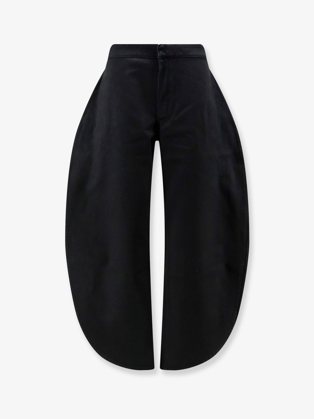 Petal trousers in black denim