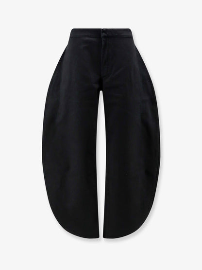 Petal trousers in black denim thumbnail