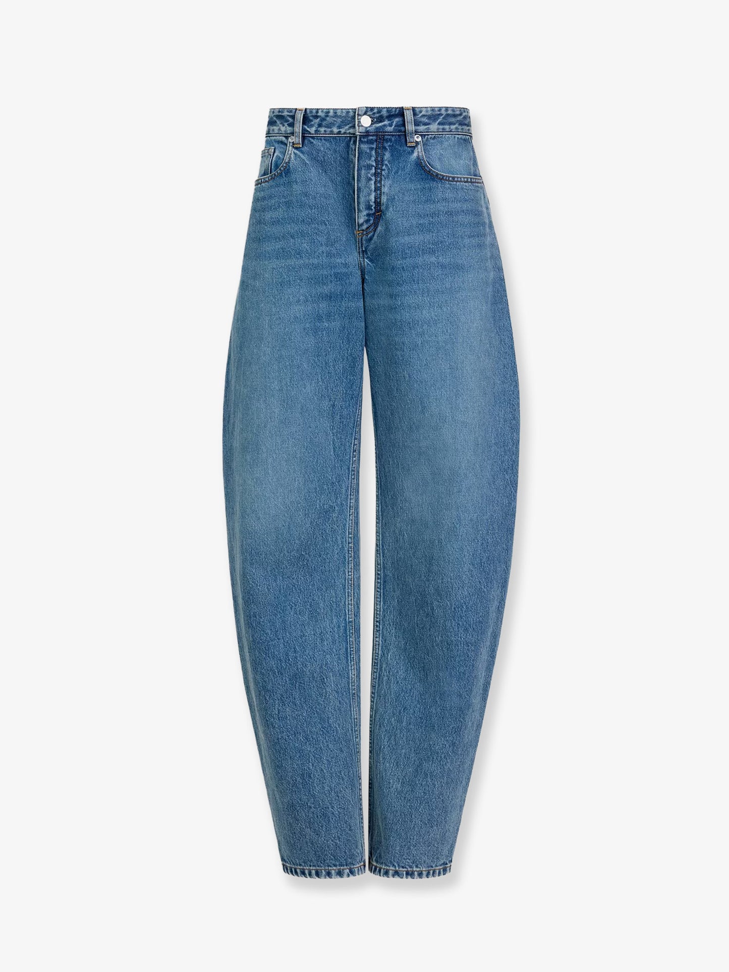 Blue denim jeans