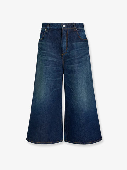 Blue denim Bermuda shorts thumbnail