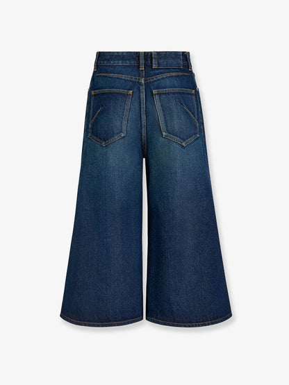Blue denim Bermuda shorts thumbnail