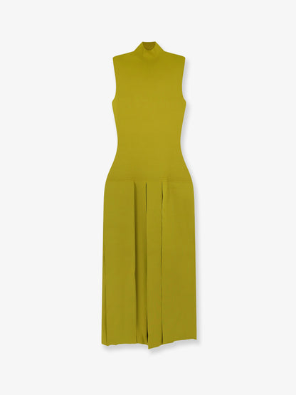 Textured viscose and silk maxi dress thumbnail