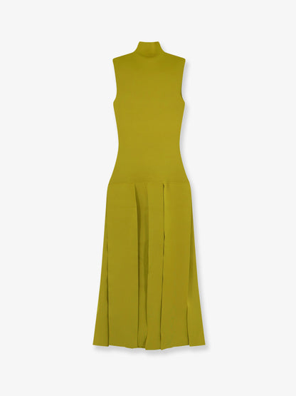 Textured viscose and silk maxi dress thumbnail