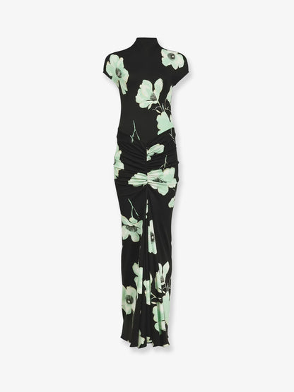 Viscose dress with Sakura print thumbnail
