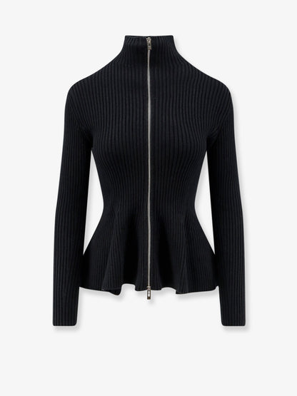 Wool blend sweater with ribbed pattern thumbnail