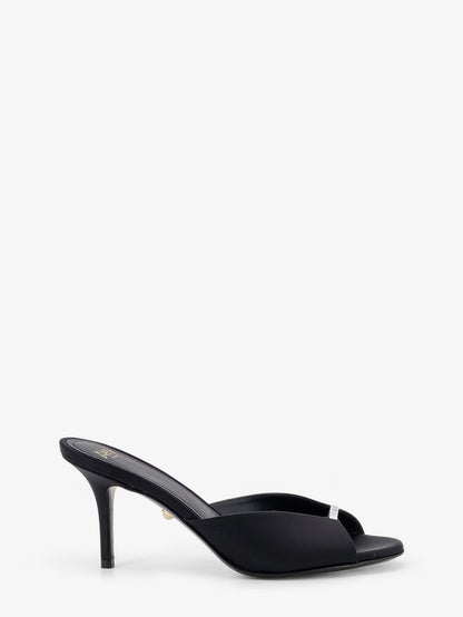 Luana satin sandals with rhinestone detail on the front thumbnail