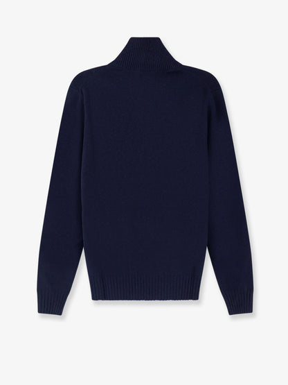 Wool and cashmere half-zip cardigan thumbnail