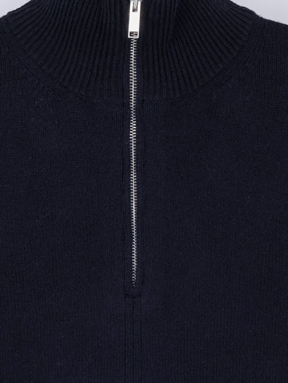 Wool and cashmere half-zip cardigan thumbnail