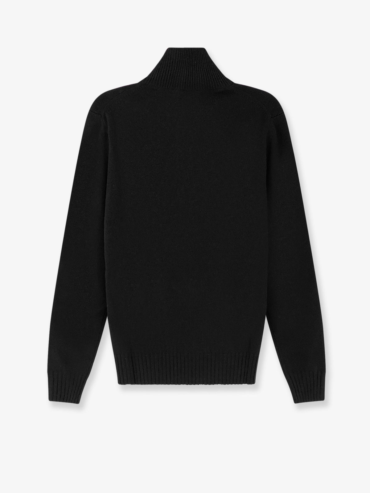 Wool and cashmere half-zip cardigan