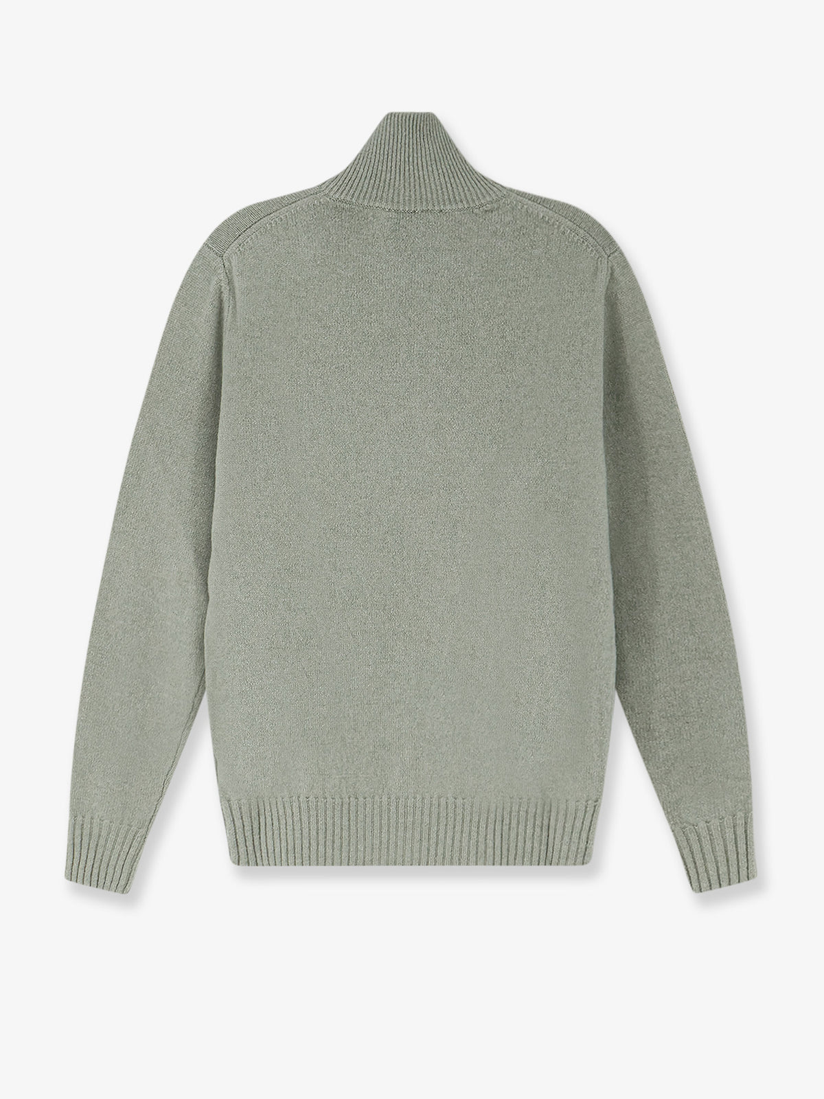 Wool and cashmere half-zip cardigan