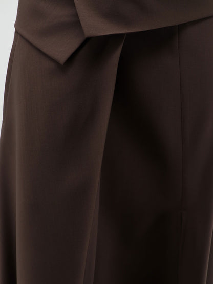 Stretch virgin wool long skirt thumbnail