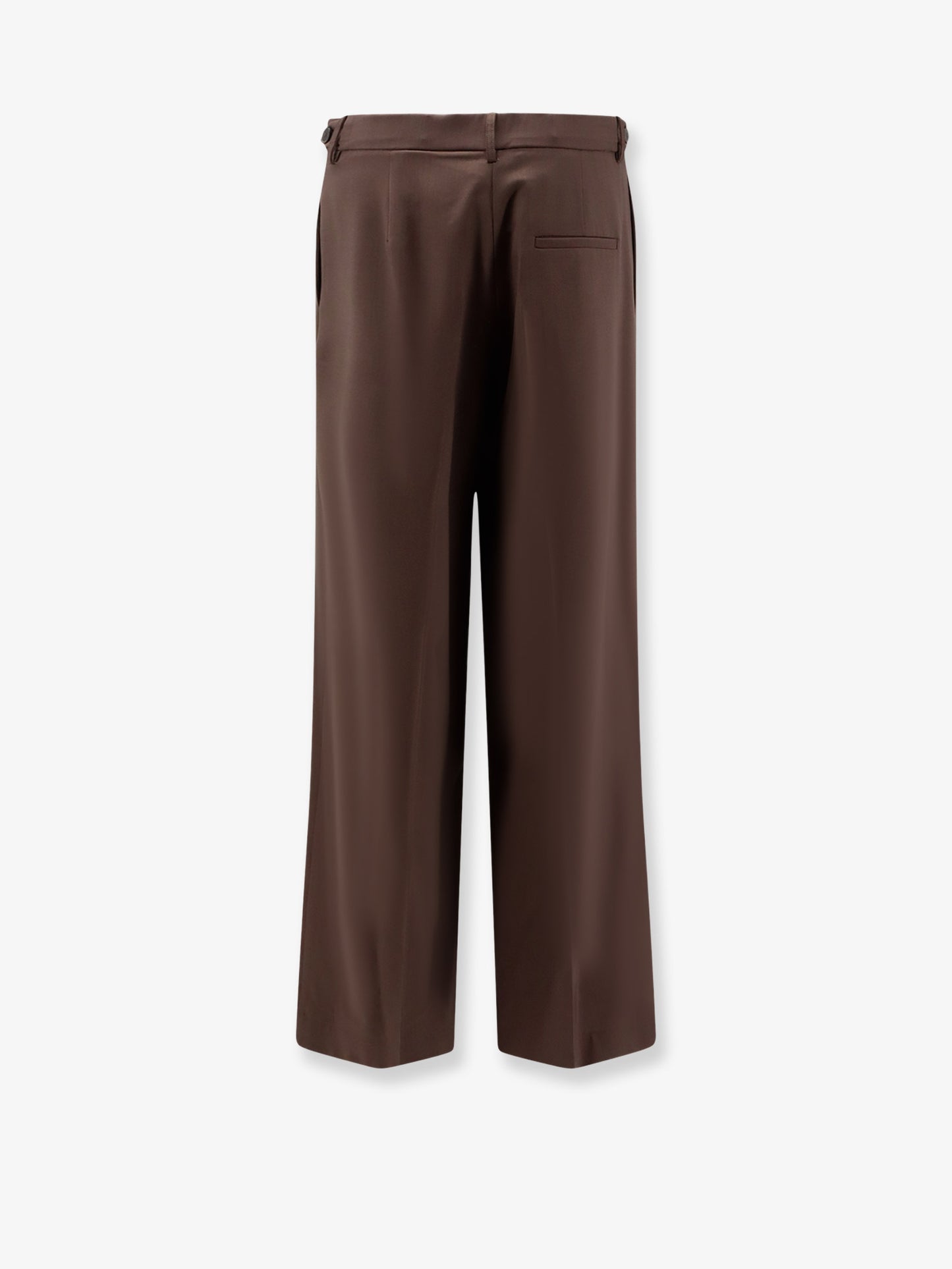 Stretch virgin wool trousers