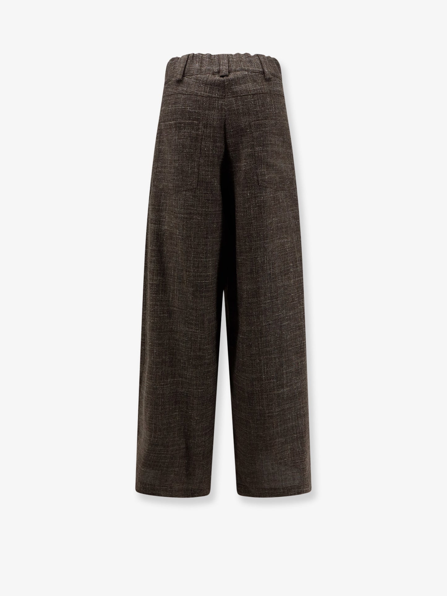 Wool and linen blend trousers