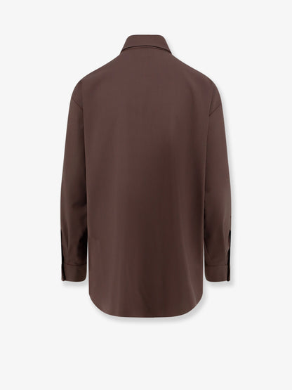 Stretch virgin wool shirt thumbnail