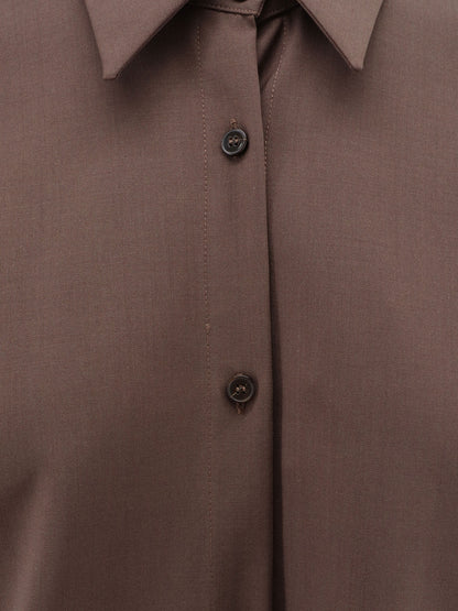 Stretch virgin wool shirt thumbnail